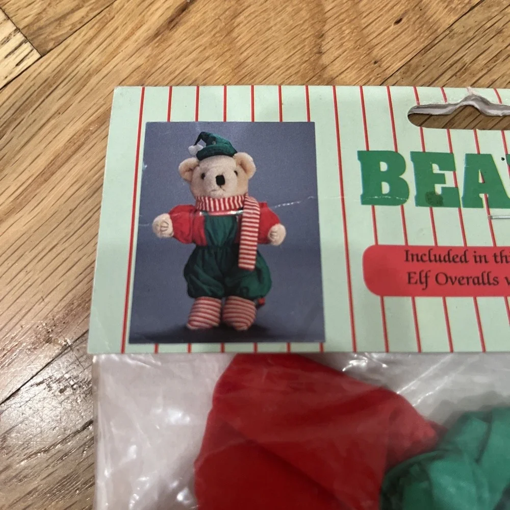 Bear Wear ELF OUTFIT New‎ Overalls Scarf Shirt Socks Hat CLOTHES Christmas 12
